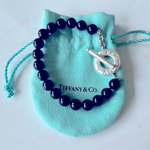 Tiffany & Co. Jewelry - Tiffany & Co. black onyx bead bracelet